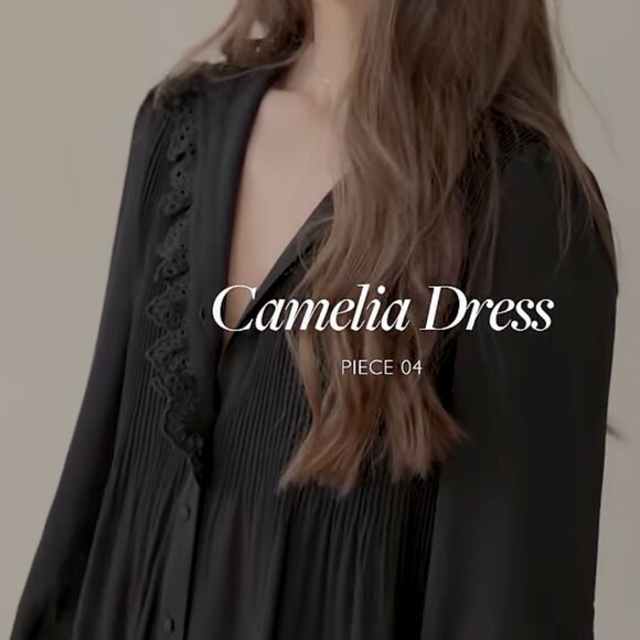 Sezane Camelia Dress Black Size 34/2 - Picture 3 of 13